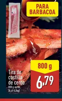 ALDI Tira de costilla de cerdo oferta