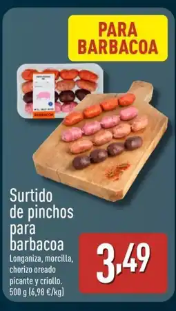 ALDI Surtido de pinchos para barbacoa oferta