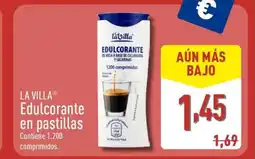 ALDI LA VILLA Edulcorante en pastillas oferta