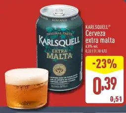 ALDI KARLSQUELL Cerveextra malta oferta