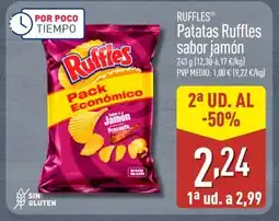 ALDI RUFFLES Patatas Ruffles sabor jamón oferta