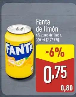 ALDI FANTA de limón oferta