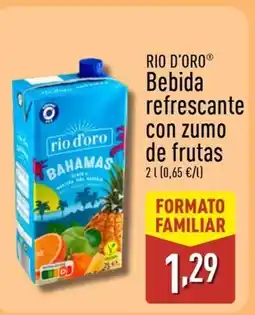 ALDI RIO D'ORO Bebida refrescante con zumo de frutas oferta