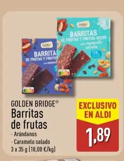 ALDI GOLDEN BRIDGE Barritas de frutas oferta