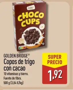 ALDI GOLDEN BRIDGE Copos de trigo con cacao oferta