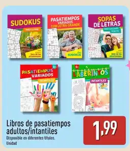 ALDI Libros de pasatiempos adultos/intantiles oferta