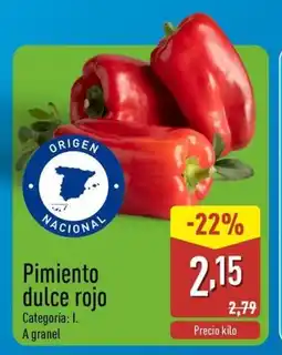 ALDI Pimiento dulce rojo oferta