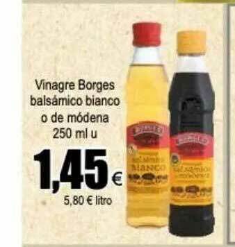 FROIZ Vinagre Borges Balsámico Bianco O De Módena oferta