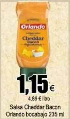 FROIZ Salsa Cheddar Bacon Orlando Bocabajo oferta