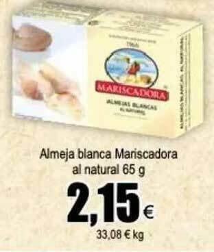 FROIZ Almeja Blanca Mariscadora Al Natural oferta