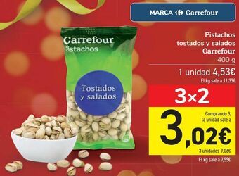 Carrefour Pistachos tostados y salados carrefour oferta
