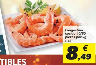Carrefour Langostino cocido 40/60 piezas oferta
