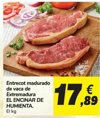 Carrefour Entrecot madurado de vaca de extremadura el encinar de humienta oferta