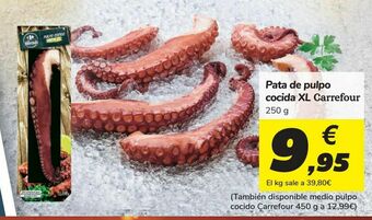 Carrefour Pata de pulpo cocida xl carrefour oferta