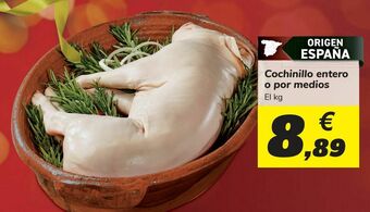 Carrefour Cochinillo entero o por medios oferta