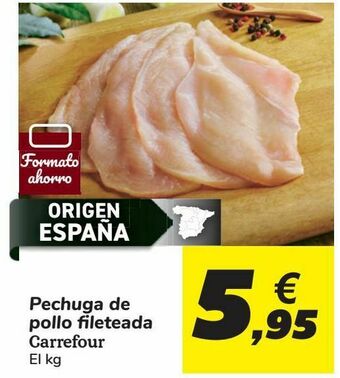 Carrefour Pechuga de pollo fileteada carrefour oferta