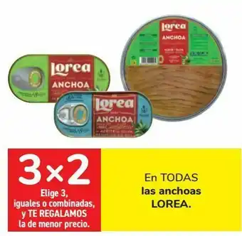 Carrefour En todas las anchoas lorea oferta