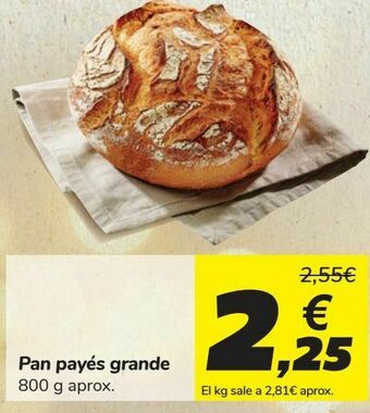 Carrefour Pan payés grande oferta