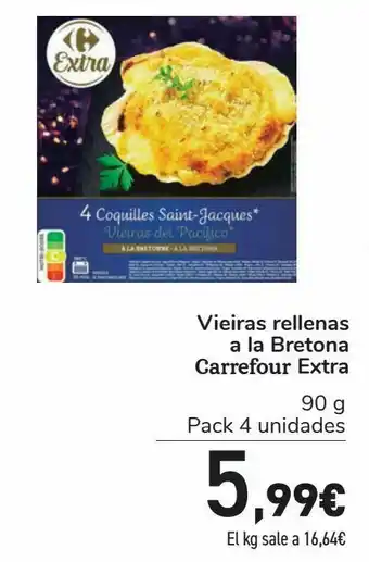 Carrefour Vieiras rellenas a la bretona carrefour extra oferta