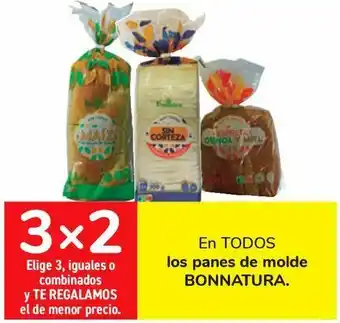 Carrefour En todos los panes de molde bonnatur oferta