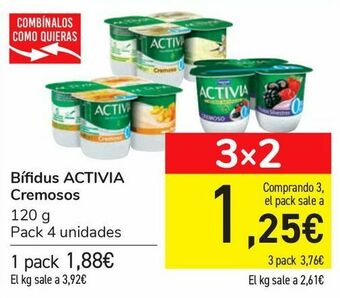 Carrefour Bífidus activia cremoso oferta