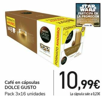 Carrefour Café en cápsulas dolce gusto oferta