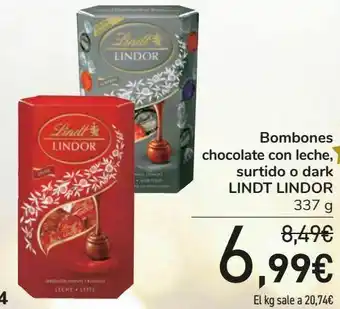 Carrefour Bombones chocolate con leche, surtido o dark lindt lindor oferta