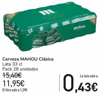 Carrefour Cerveza mahou clásica oferta