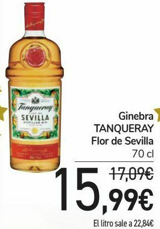 Carrefour Ginebra tanqueray flor de sevilla oferta