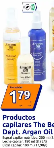 Action Productos capilares The Beauty Dept. Argan Oil oferta