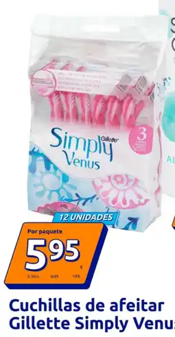 Action Cuchillas de afeitar Gillette Simply Venus oferta