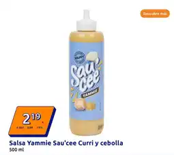 Action Salsa Yammie Sau'cee Curri y cebolla oferta