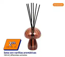 Action Seta con varillas aromáticas oferta
