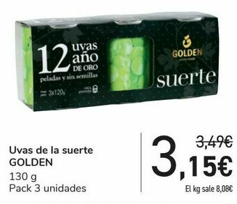 Carrefour Uvas de la suerte golden oferta