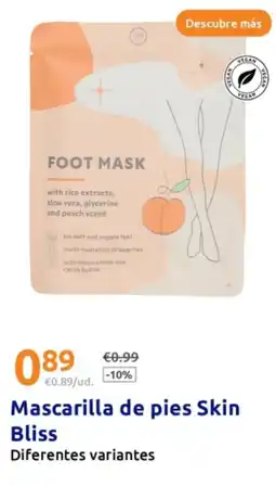 Action Mascarilla de pies Skin Bliss oferta