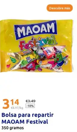 Action MAOAM Bolsa para repartir Festival oferta
