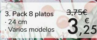 Carrefour Pack 8 platos oferta