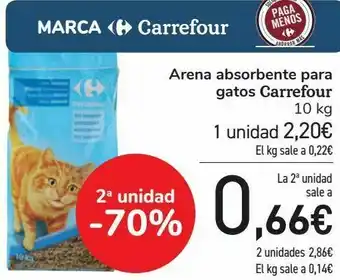 Carrefour Arena absorbente para gatos carrefour oferta