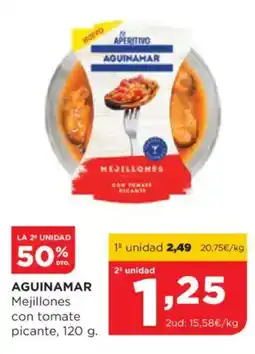 Alimerka AGUINAMAR Mejillones con tomate picante oferta