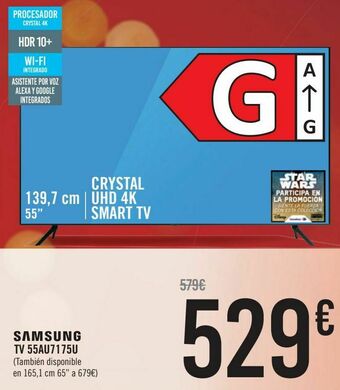 Carrefour Samsung tv 55au7175u oferta