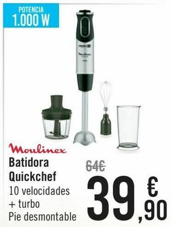 Carrefour Moulinex batidora quickchef oferta