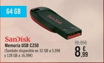Carrefour Sandisk memoria usb cz50 oferta