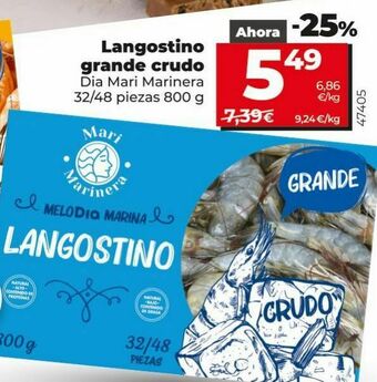 Maxi Dia Langostinos crudos dia oferta