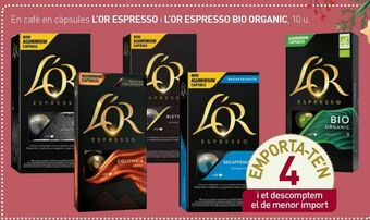 Condis Cápsulas de café l'or oferta