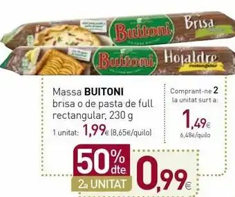 Condis Masa de hojaldre buitoni oferta
