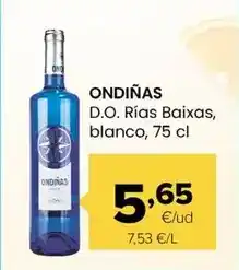 Autoservicios Familia Ondiñas - d.o. rias baixas blanco oferta