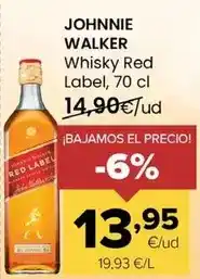 Autoservicios Familia Johnnie walker - whisky red label oferta