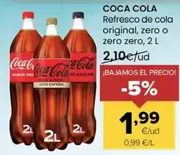 Autoservicios Familia Coca-cola - refresco de cola original, zero o zero zero oferta