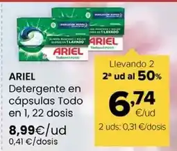 Autoservicios Familia Ariel - detergente en capsulas todo en 1 oferta