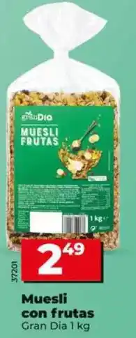 Dia Gran dia - muesli con frutas oferta